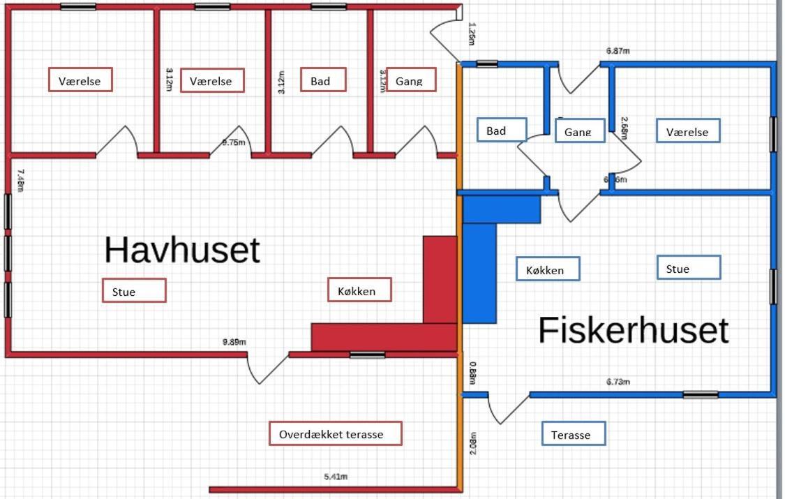 Fiskerhuset I Oster Hurup - I Byen, Ved Stranden Buitenkant foto
